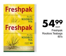 Save Freshpak Rooibos Teabags offer
