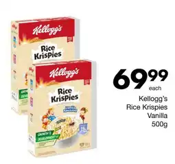 Save Kellogg's Rice Krispies Vanilla offer