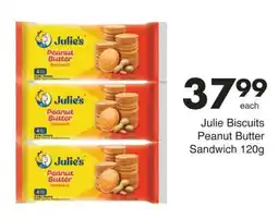 Save Julie Biscuits Peanut Butter Sandwich offer