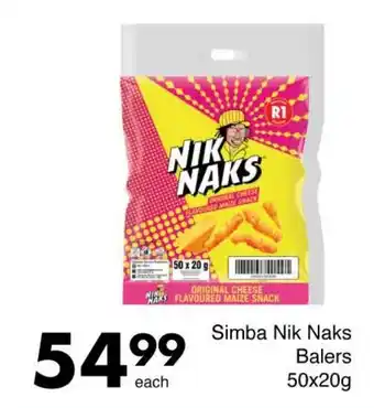 Save Simba Nik Naks Balers offer