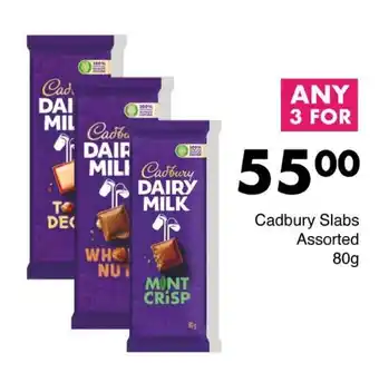 Save Cadbury Slabs Assorted offer