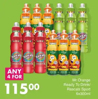 Save Mr Orange Ready To Drink/ Rascals Sport offer