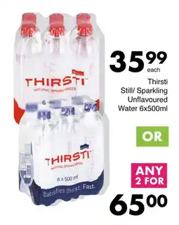 Save Thirsti Still/ Sparkling Unflavoured Water offer