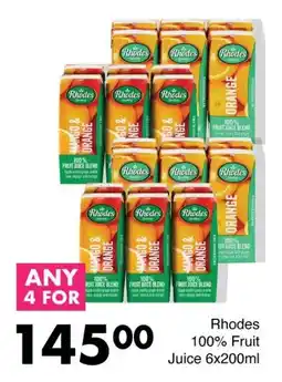 Save Rhodes 100% Fruit Juice offer
