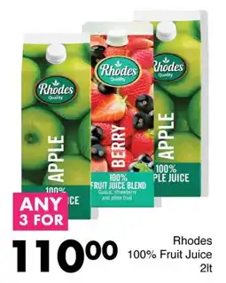 Save Rhodes 100% Fruit Juice offer