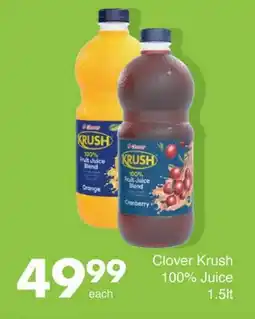 Save Clover Krush 100% Juice offer