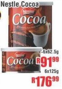 Devland Cash And Carry Nestle Cocoa 6x62.5g offer