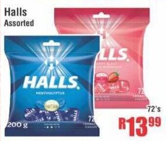 Devland Cash And Carry Halls Assorted 72's offer