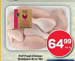 Pick n Pay PnP Fresh Chicken Braaipack 8s or 16s offer