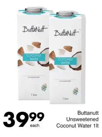 Save Buttanutt Unsweetened Coconut Water offer