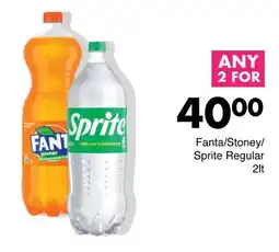 Save Fanta/ Stoney/ Sprite Regular offer