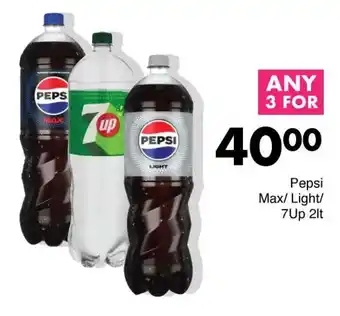 Save Pepsi Max/ Light/ 7Up offer