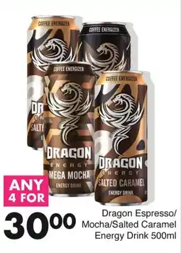 Save Dragon Espresso/ Mocha/ Salted Caramel Energy Drink offer