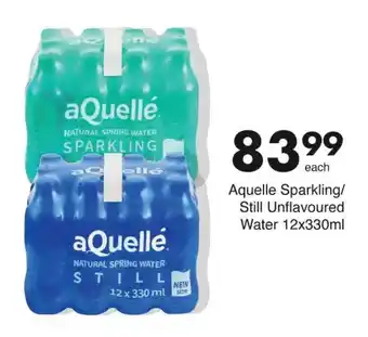 Save Aquelle Sparkling/ Still Unflavoured Water offer