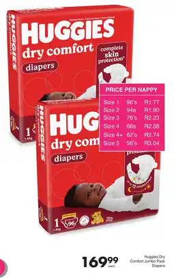 Save Huggies Dry Comfort Jumbo Pack Diapers offer