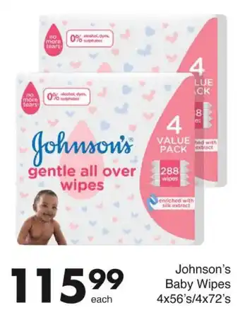 Save Johnson's Baby Wipes offer