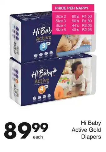 Save Hi Baby Active Gold Diapers offer
