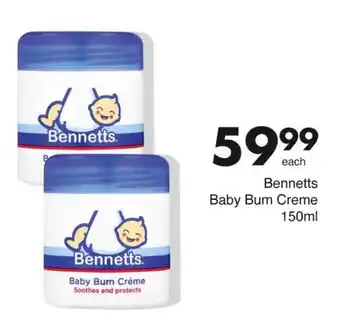 Save Bennetts Baby Bum Creme offer