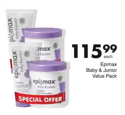 Save Epimax Baby & Junior Value Pack offer