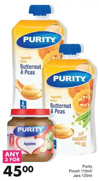 Save Purity Pouch/ Jars offer