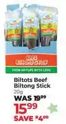 Dis-Chem Olli Biltots Beef Biltong Stick-20g offer