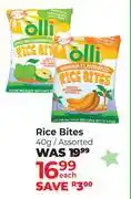 Dis-Chem Olli Rice Bites Assorted-40g Each offer