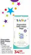 Dis-Chem Baby Things Disposable Baby Nappy Bags 150 Bags-Per Pack offer