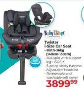 Dis-Chem Baby Things Twister I-Size Car Seat offer