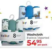 Dis-Chem Baby Things Washcloth 8 Piece Assorted-Per Pack offer