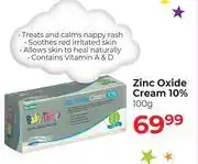 Dis-Chem Baby Things Zinc Oxide Cream 10%-100g offer
