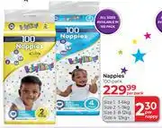 Dis-Chem Baby Things Nappies 100 Pack-Per Pack offer