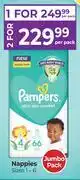 Dis-Chem Pampers Ultra Skin Comfort Nappies Jumbo Pack Sizes 1-6-For 1 Per Pack offer