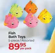 Dis-Chem Bath Mate Fish Bath Toys 5 Piece Assorted-Per Pack offer