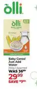 Dis-Chem Olli Baby Cereal Just Add Water Assorted-250g offer