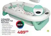 Dis-Chem Baby Things Collapsible Baby Bath Tub Mint Green offer
