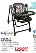 Dis-Chem Baby Things High Chair Tan Or Black-Each offer