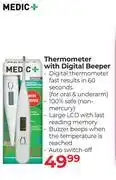 Dis-Chem Medic+ Thermometer With Digital Beeper offer