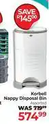 Dis-Chem Korbell Nappy Disposal Bin Assorted offer