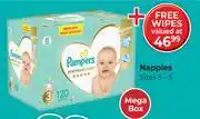 Dis-Chem Pampers Premium Care Nappies Mega Box Sizes 3-5-Per Pack offer