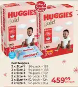Dis-Chem Huggies Gold Nappies 2 Pack-Per 2 Pack offer