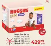 Dis-Chem Huggies Gold Mega Box Pants-Per Box offer