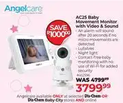 Dis-Chem Angel Care AC25 Baby Movement Monitor With Video & Sound offer