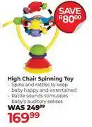 Dis-Chem Playgro High Chair Spinning Toy offer
