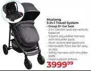 Dis-Chem Baby Things Mustang 3 In 1 Travel System offer