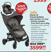 Dis-Chem Joie Muze LX Travel System Dark Pewter Or Coal offer