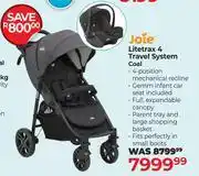 Dis-Chem Joie Litetrax 4 Travel System Coal offer