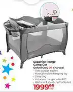 Dis-Chem Baby Things Sapphire Range Camp Cot Oxford Grey Or Charcoal offer
