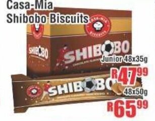 Casa-Mia Shibobo Biscuits Junior 48x35g offer at Devland Cash And Carry