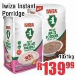 Devland Cash And Carry Iwiza Instant Porridge 10x1kg offer