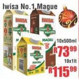 Devland Cash And Carry Iwisa No.1 Mague 10x500ml offer